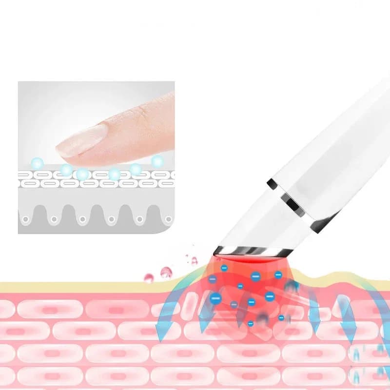 Stylet beauté thermal DEDOMON 42° massage yeux anti cernes rides soin pêcheur