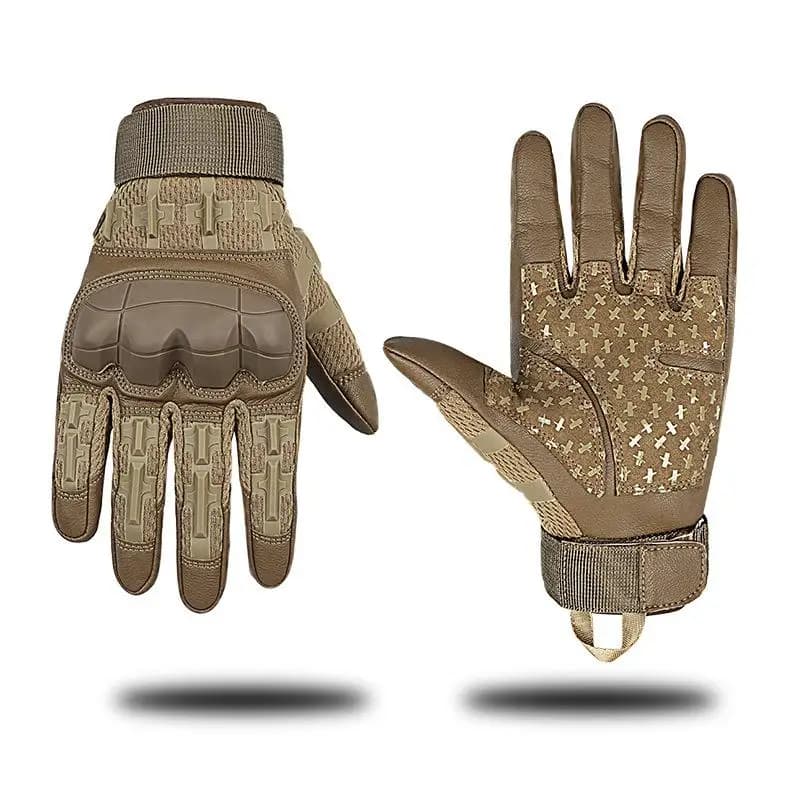 Gants vélo écran tactile cuir PU pêche chasse - airsoft tir outdoor sport protection main