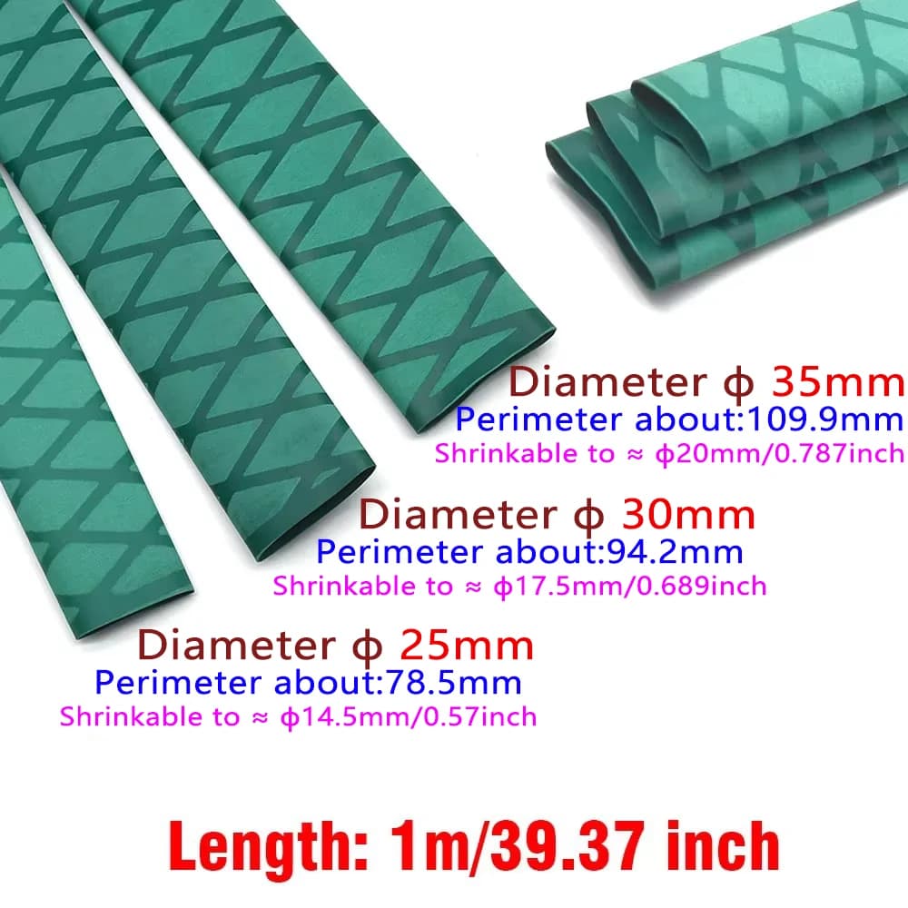 Gainage thermorétractable X-Tube pour poignée de canne - Isolation étanche 40 pouces - Diamètre 25mm ou 30mm
