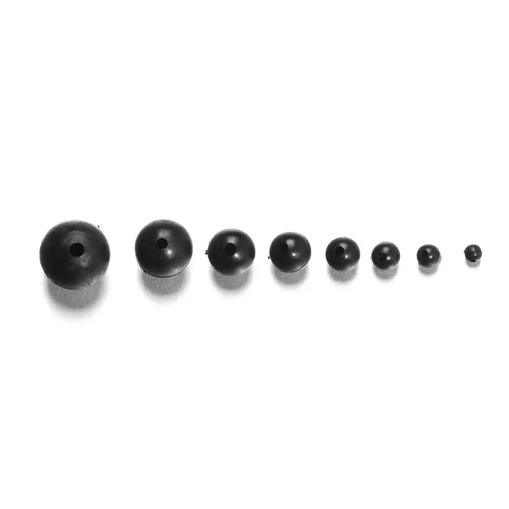 Perles de pêche en caoutchouc souple et dur 3mm à 12mm, lot de 100, stop-goujons et