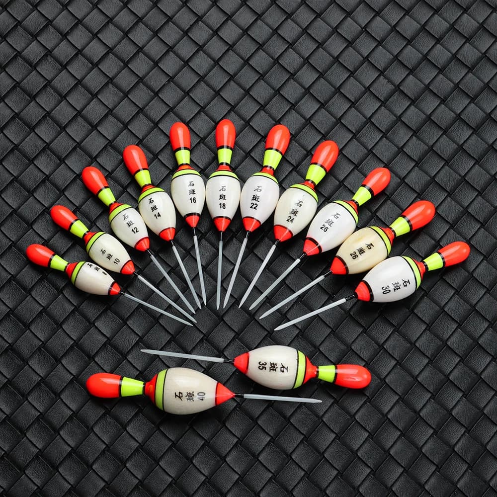 Flotteur bâton de pêche mixte tailles couleurs flottabilité variable accessoires