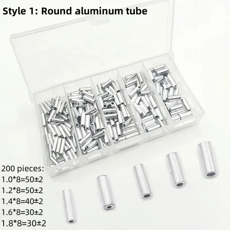 Manchons aluminium sertissage fil pêche - 150-200 pièces pour connexions sécurisées - Accessoires montage