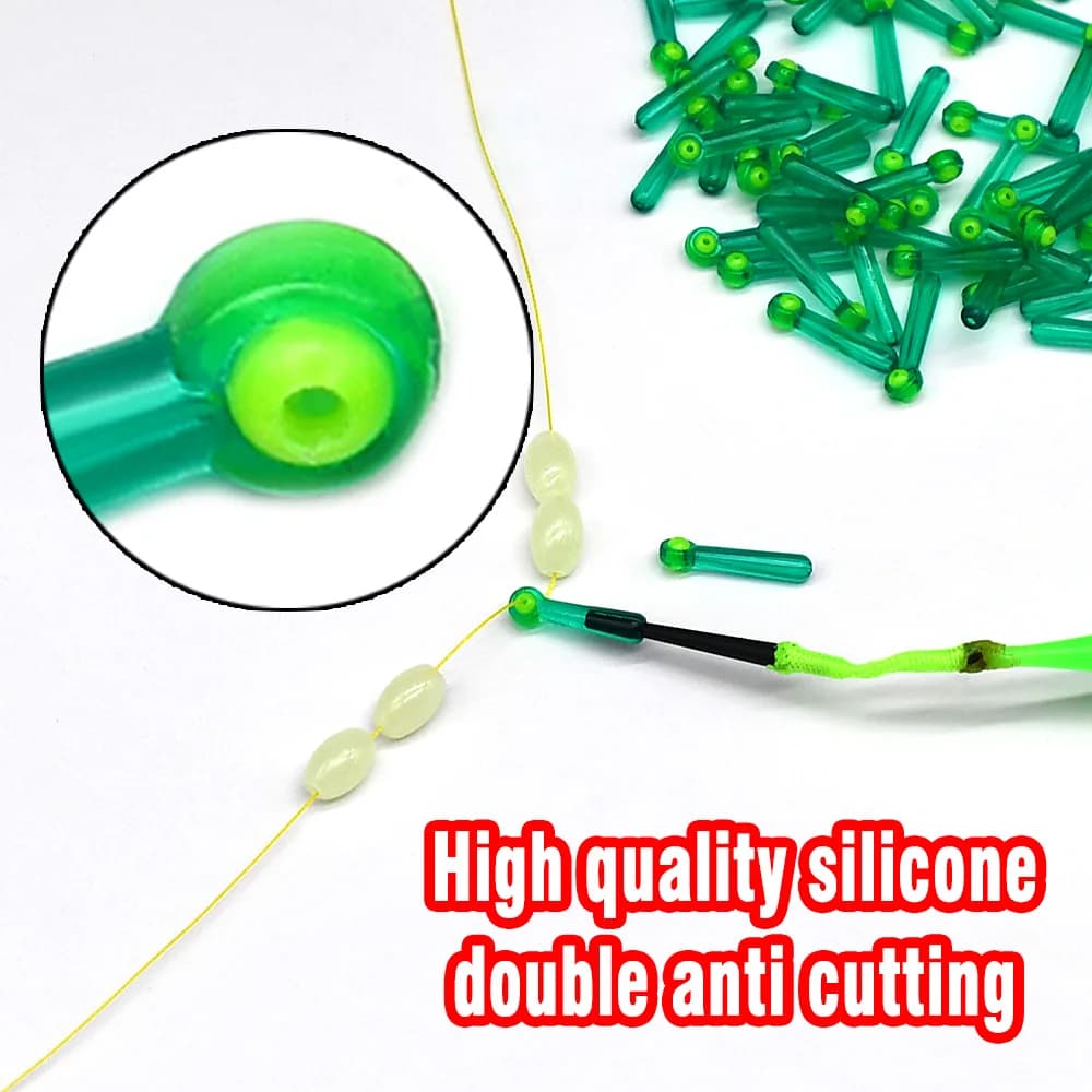120 blocs de flotteurs en silicone MNFT - Sièges anti-enroulement pour pêche à la carpe