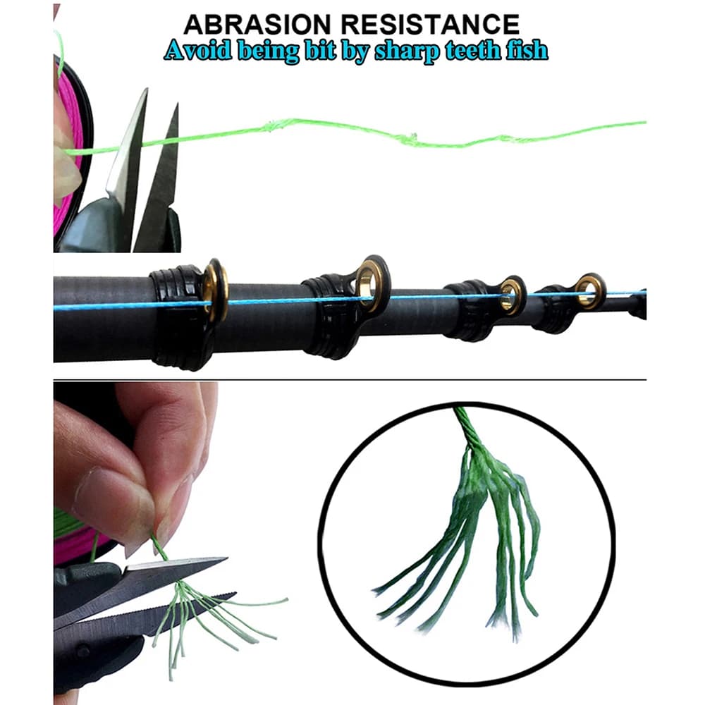 Ligne pêche mer GHOTDA PE X12 tressée 300/500/1000m 12 brins 25-120LB - Original qualité supérieure