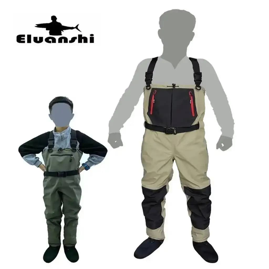 Waders pêche à la mouche néoprène pied adulte enfant chasse rafting imperméable respirant séchage rapide