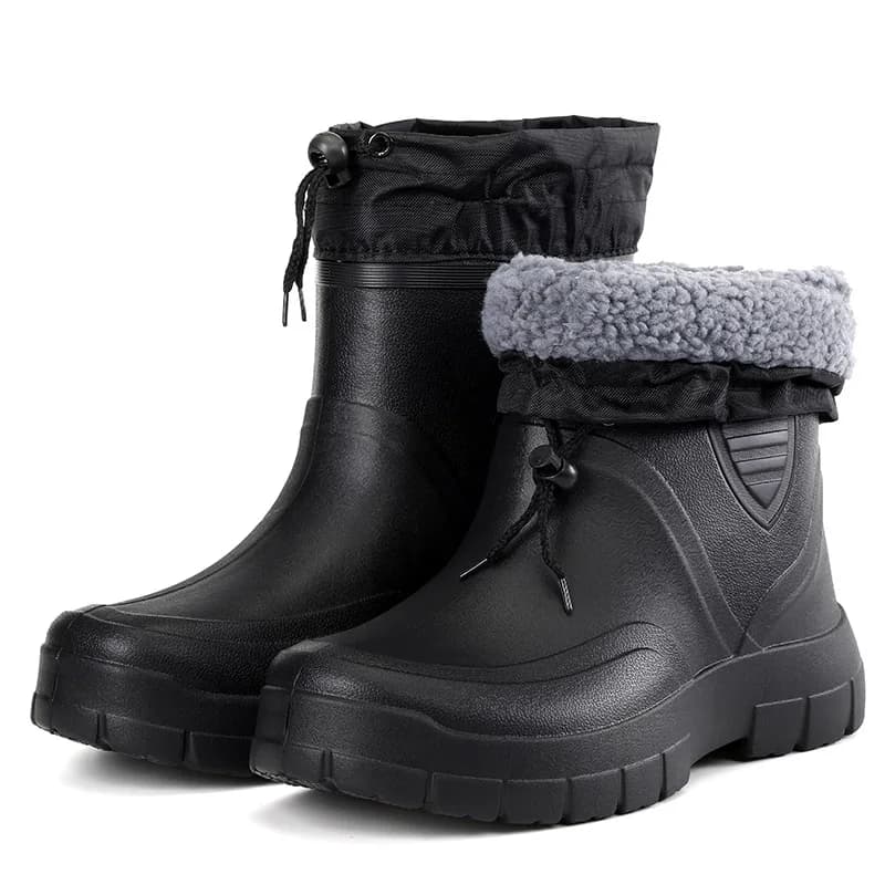 Bottes de pêche hiver imperméables homme légères chaudes EVA courtes confortables chaussures eau