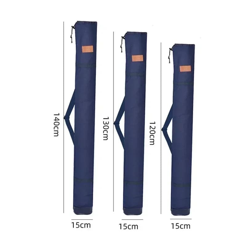 Sac pliable portable 1.3/1.4m pour cannes à pêche et parapluie - grand sac en toile épaissie pour accessoires