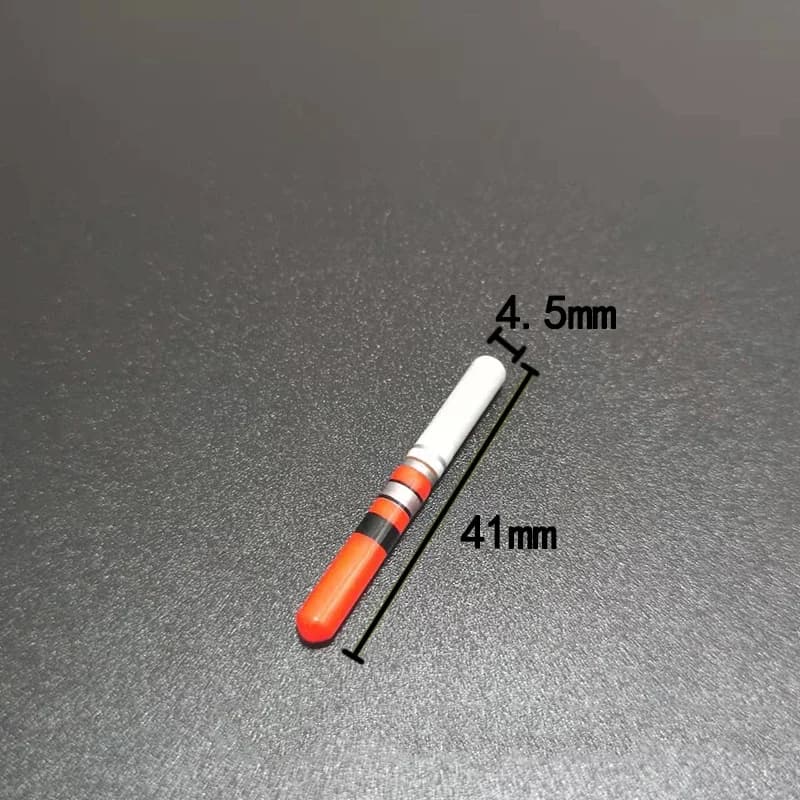 Lot de 5 bâtons lumineux LED vert/rouge pour piles CR322 - Accessoire de pêche nocturne pour flotteurs et équipement