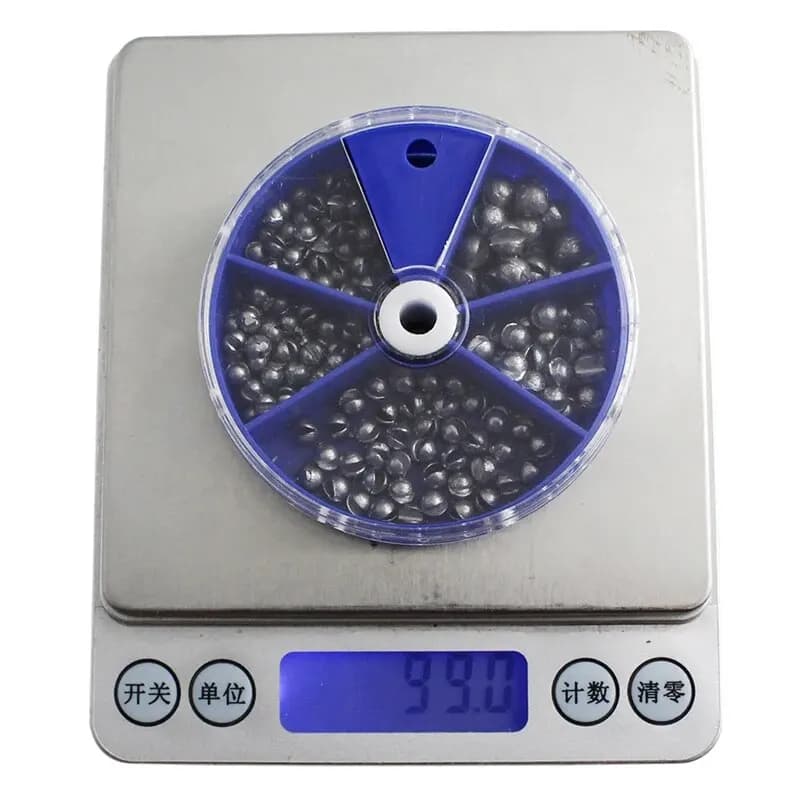 Plombs pêche 205 pièces avec boîte rangement - plombs ouverts 0.2g à 0.8g pour casting et eau profonde