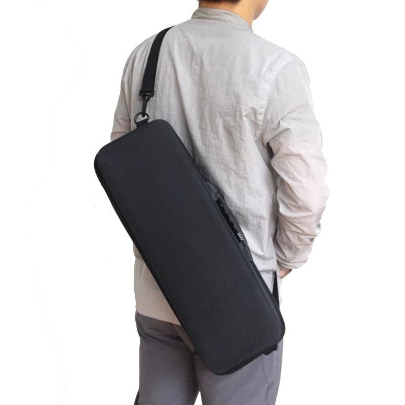 Sac de transport EVA anti-choc JSFUN pour cannes et moulinets pêche étui portable pêche crossbody