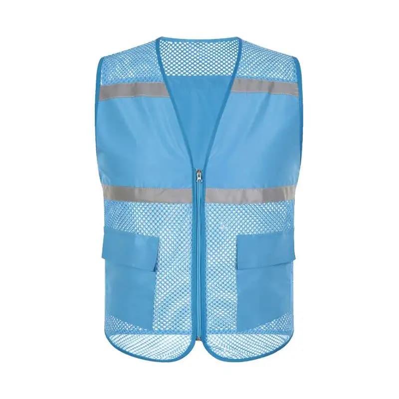 Gilet sécurité pêche bénévole imprimé logo respirant service public pêche responsable sécurité