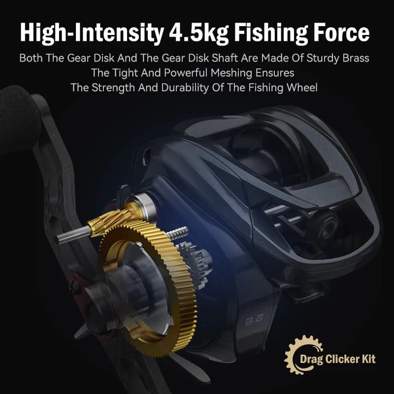 Moulinet baitcasting BFS Leydun Zoro ultra-léger 145g pour pêche en mer et eau douce