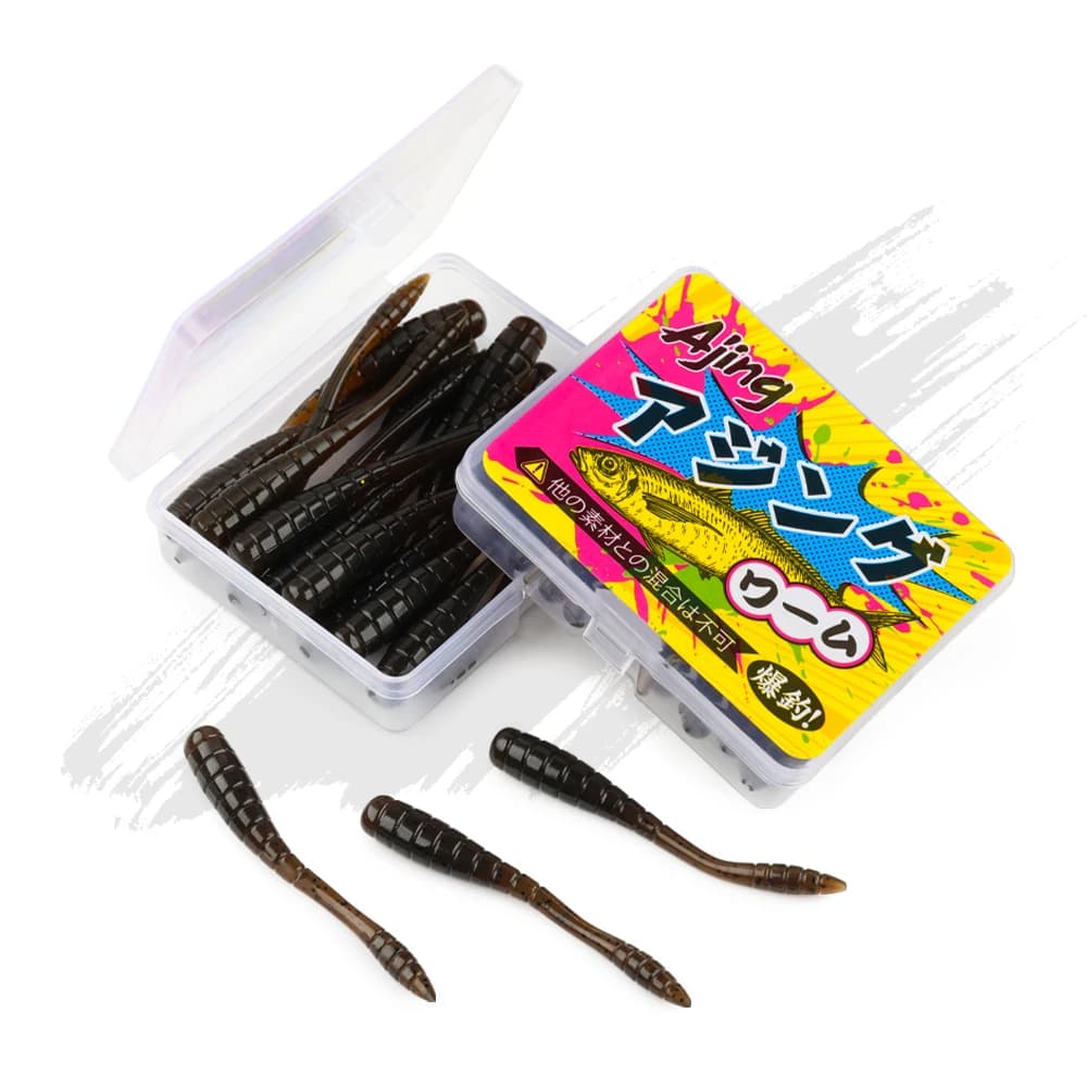 Leurre souple Ajing Spinpoler 4.8cm TPR pour pêche en rivière, mer et drop shot