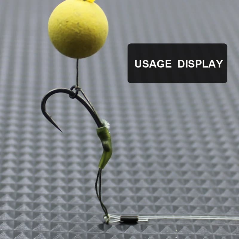 Montages Hair Rig prêts à pêcher pour la carpe avec émerillons et sections cheveu souple