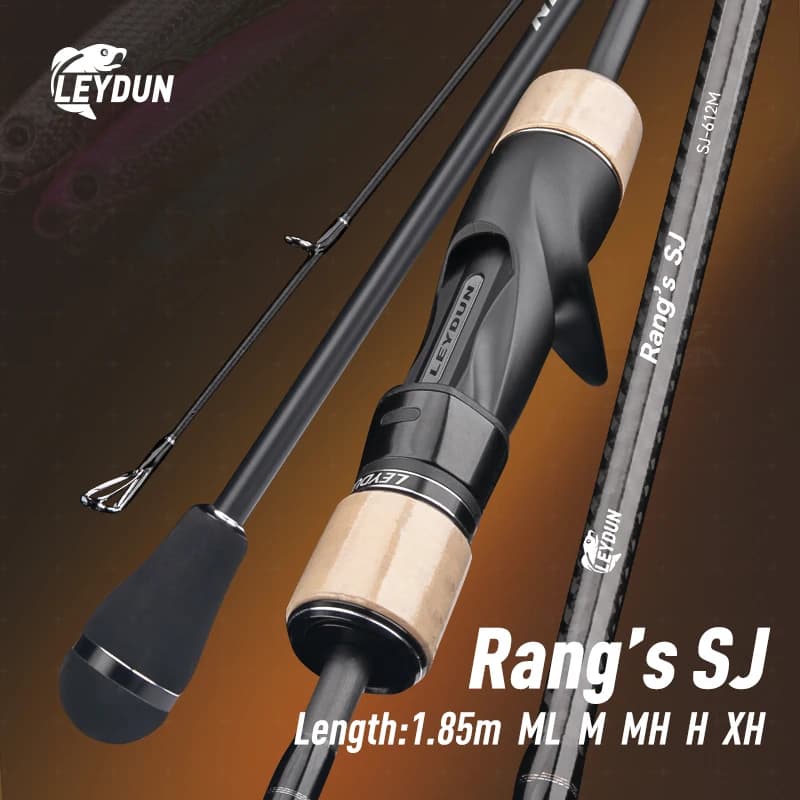Canne slow jigging LEYDUN 1.85m ML à XH pour pêche en mer - Bateau haute mer carbone haute densité