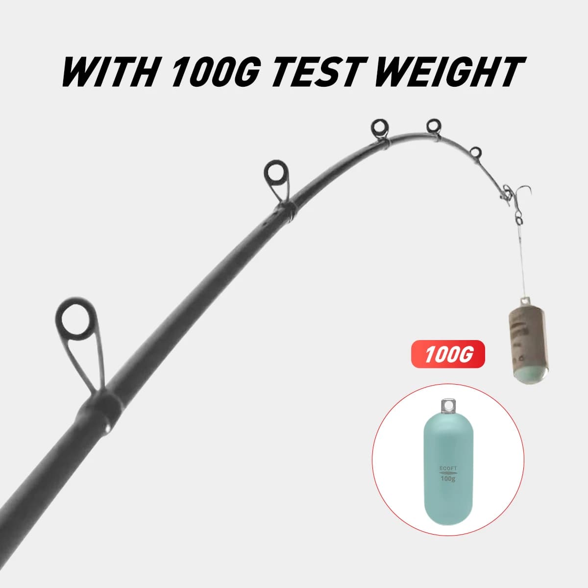 Canne pêche mer casting longue 2.7m à 3.3m avec anneaux Fuji pour bar et spinning