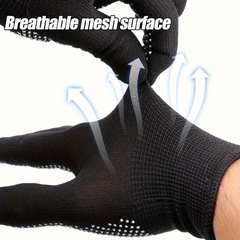 Gants nylon 20/10 pointus légers durables pour pêche cyclisme camping activités outdoor