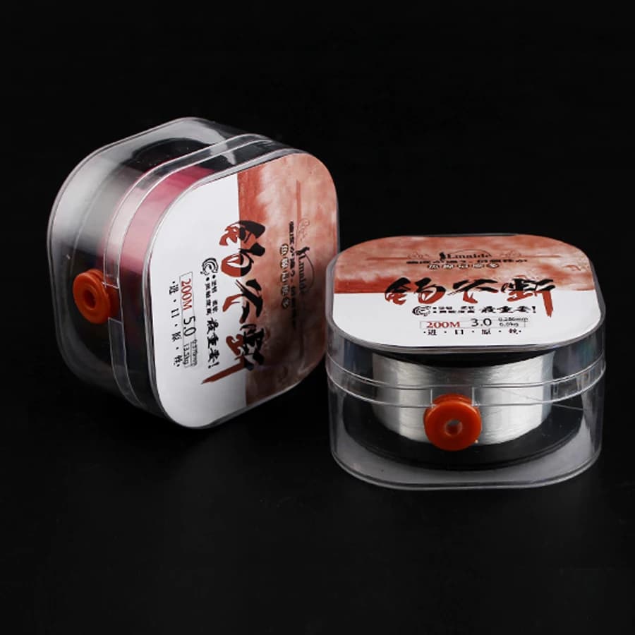 Ligne coulante nylon-fluorocarbone Lmaide 200m 20kg - qualité japonaise pêche mer et eau douce