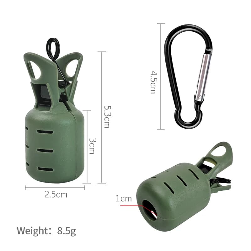 Kit protection leurre calmar 6 pièces - Capuchon appât poulpe egi avec mousqueton accessoires mer