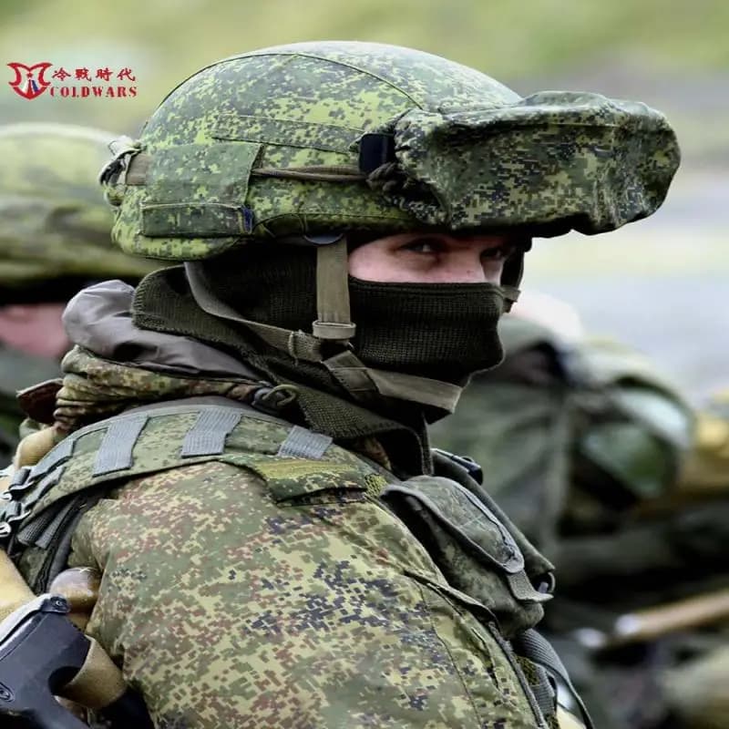 Housse de casque et étui lunettes camouflage EMR/MOX pour pêche - Accessoire de rangement russe 6B47
