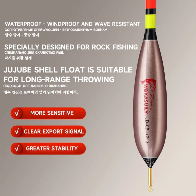 Flotteur Pêche Roche Électronique Lumineux 6.8MM - Détection Gravité Haute Sensibilité - Équipement Pêche Extérieur
