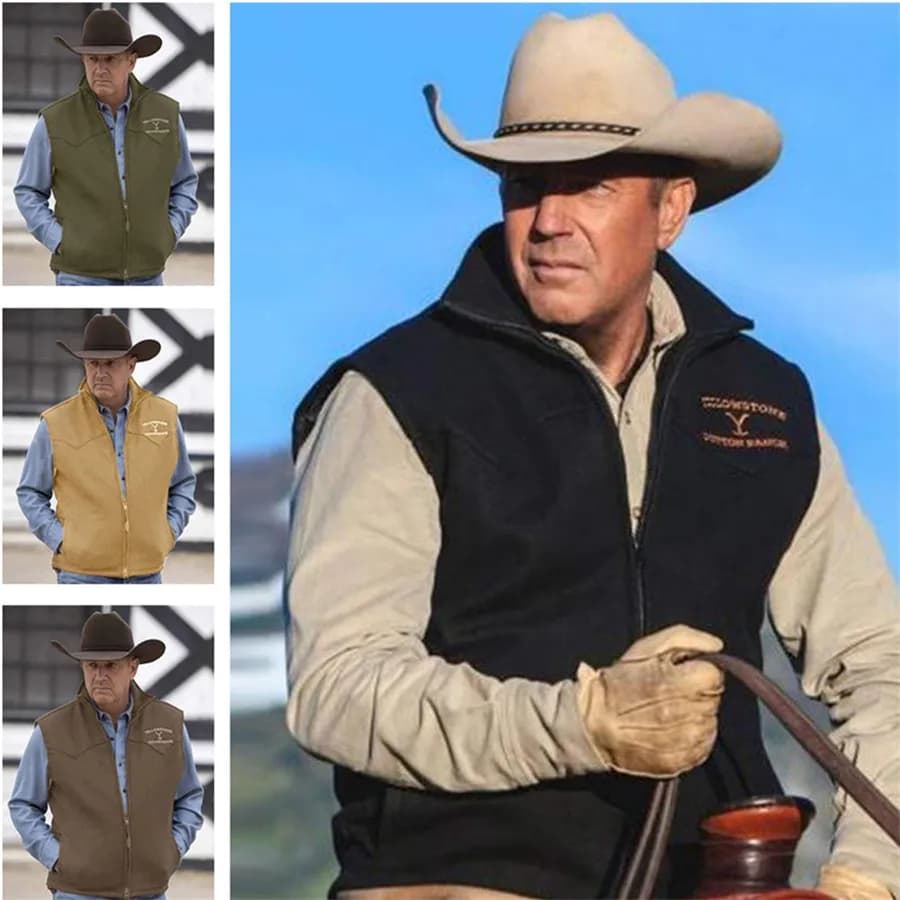Veste sans manches homme décontractée streetwear 2026, zippée col revers, grande taille printemps automne