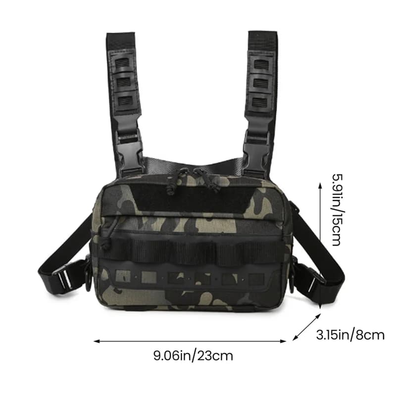 Sac de pêche X08A ceinture bandoulière avec leurres pour camping randonnée pêche sportive