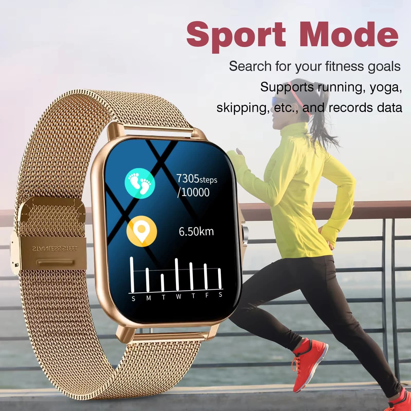 Smartwatch KESHUYOU 2026 appels Bluetooth surveillance santé podomètre montre connectée homme femme Android iOS
