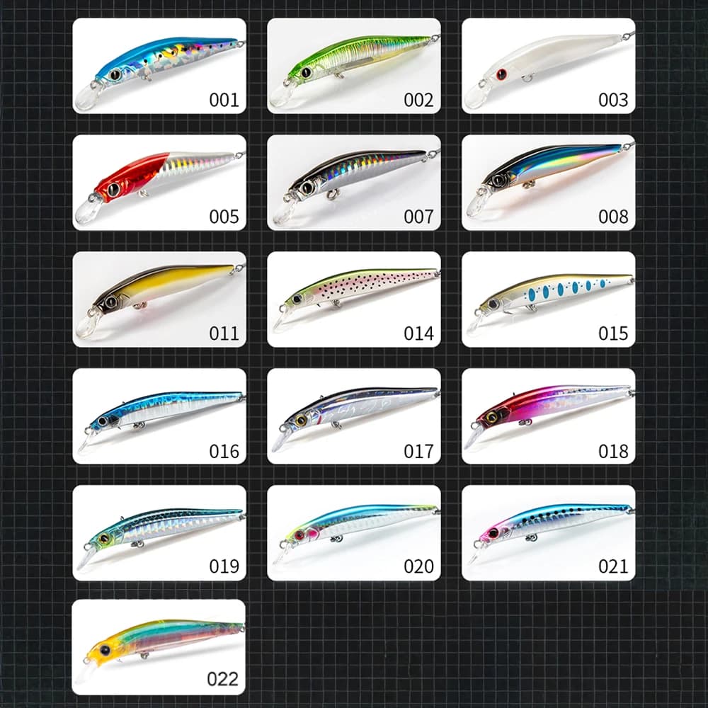 Leurre de pêche truite et bar leurre dur jerkbait coulant Artist Minnow 70mm 7g pour pêche