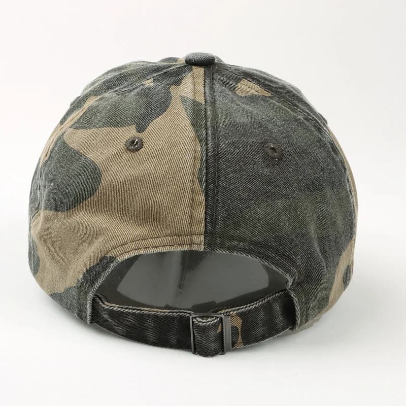 Casquette baseball camouflage jungle coton broderie logo personnalisée unisexe outdoor