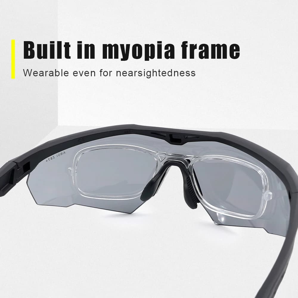 Lunettes tactiques pêche 3 verres anti-vent protection militaire pour pêche tous temps