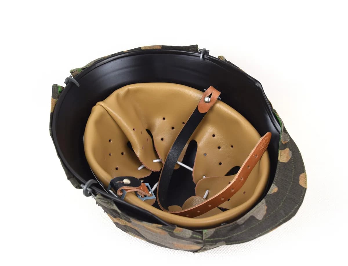 Housse réversible pour casque allemand M35 couleur Plane Tree - Double camouflage pour pêche