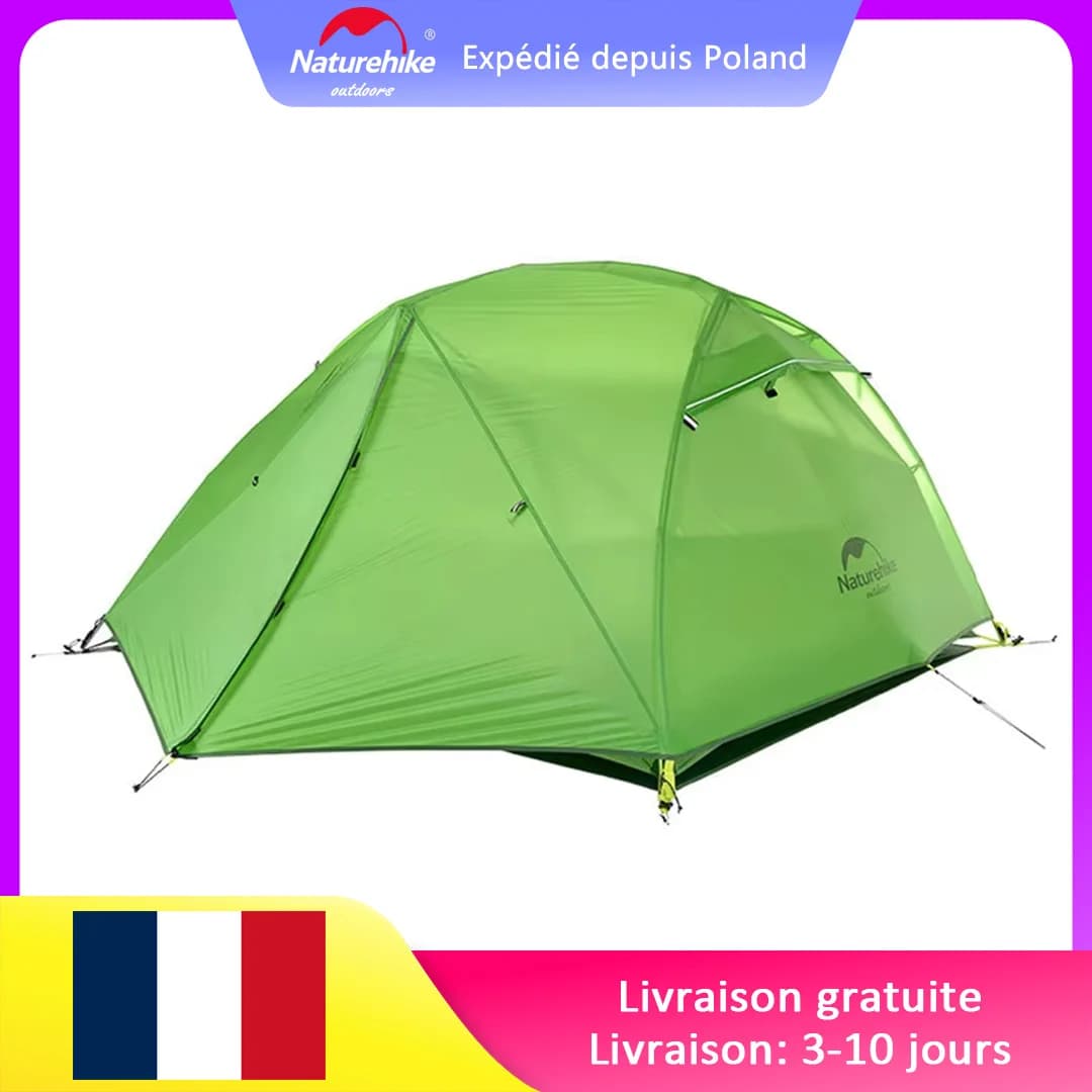 Tente de pêche et randonnée Naturehike Star River 2 UL ultralégère 2 personnes 3 saisons
