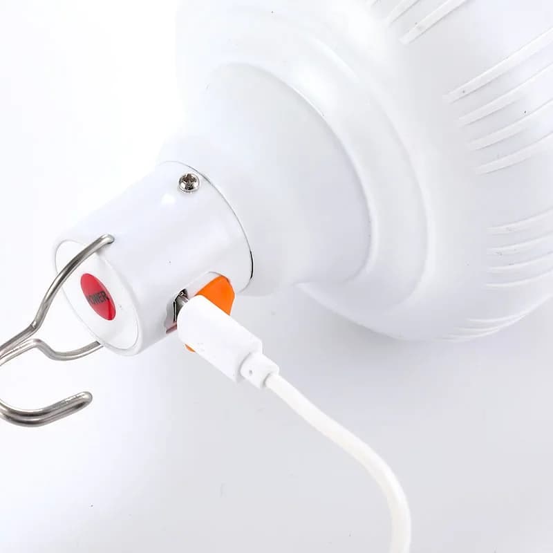 Lampe LED rechargeable USB 60W portable pour camping, pêche de nuit et éclairage d'urgence LT014