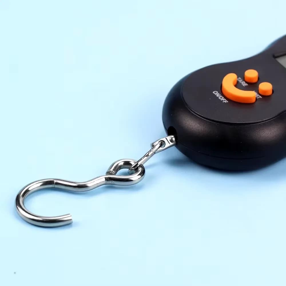 Balance électronique 50kg polyvalente - Pêche, cuisine, voyage avec écran LCD rétroéclairé portable