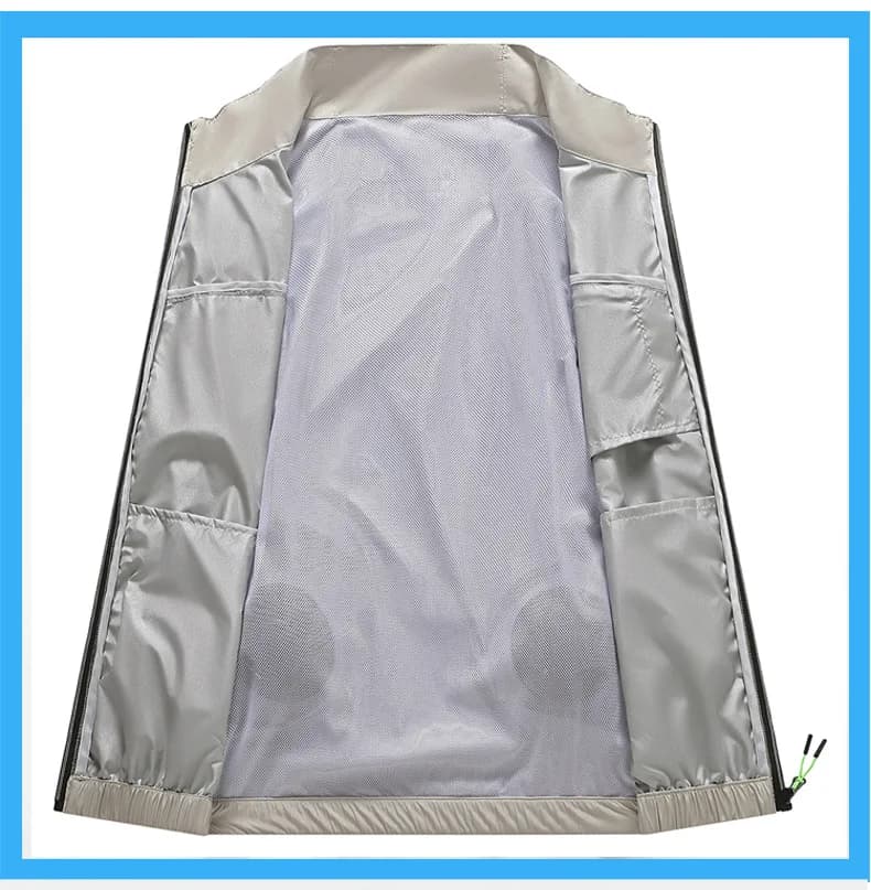 Veste rafraîchissante homme avec ventilateur rechargeable pour chantier et pêche en été