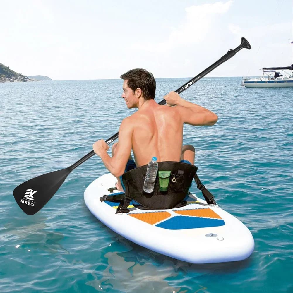 Pagaie SUP 3 pièces réglable en longueur aluminium pour paddle board kayak et canoë gonflable