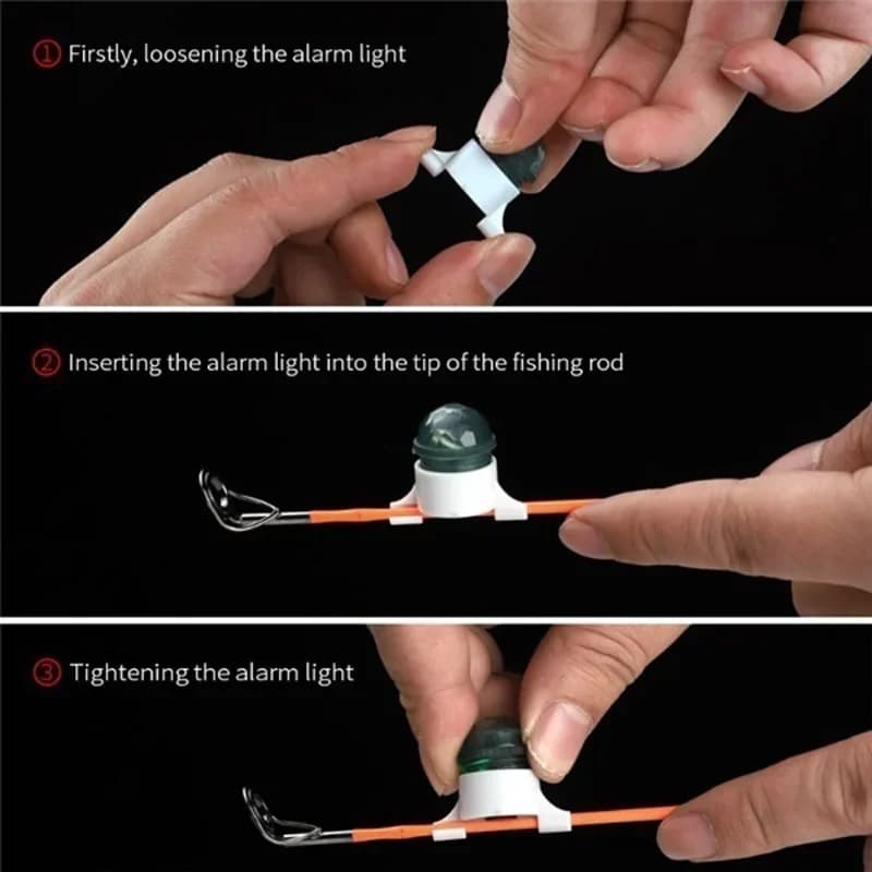 Alarme électronique LED pour pêche nocturne - Indicateur lumineux de touche portable - Accessoires FLYSAND