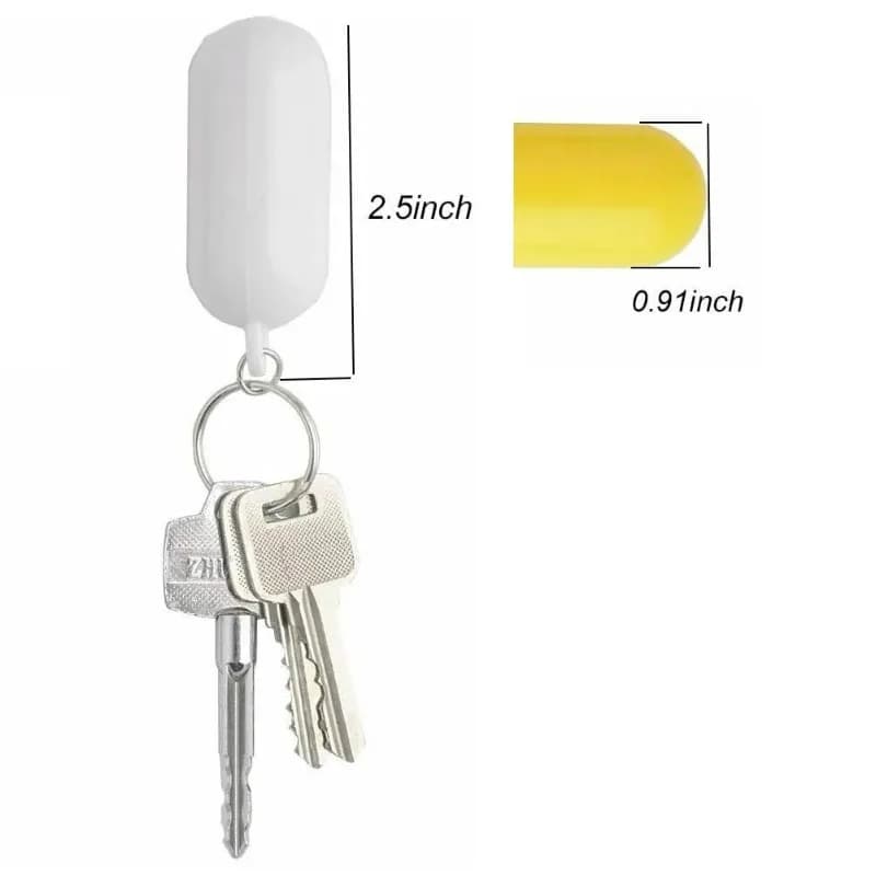 Flotteurs porte-clés jaunes pour kayak 2 pièces - Accessoires anti-perdition pour surf, bateau et paddle