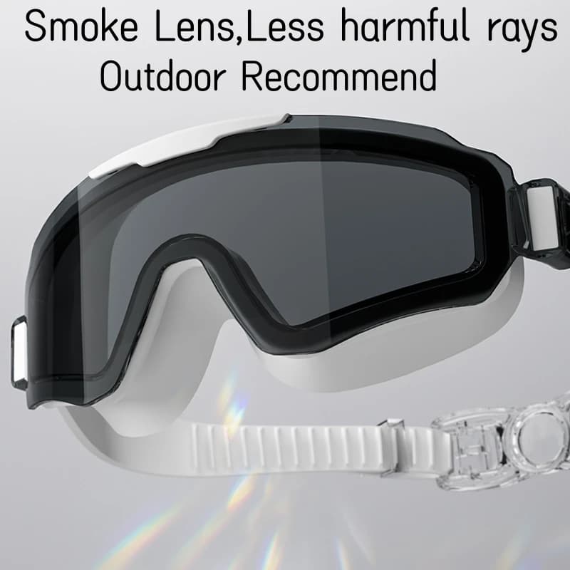 Nouvelles lunettes de natation tendance grand format UV étanches HD adultes