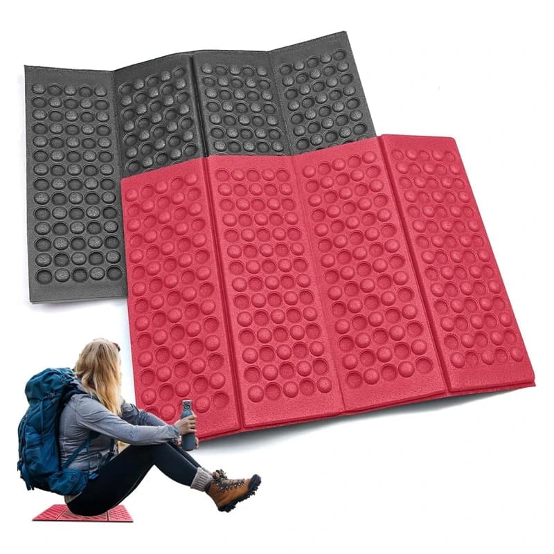 Coussin siège pêche pliant - Matelas mousse confortable pour chaise de camping extérieur