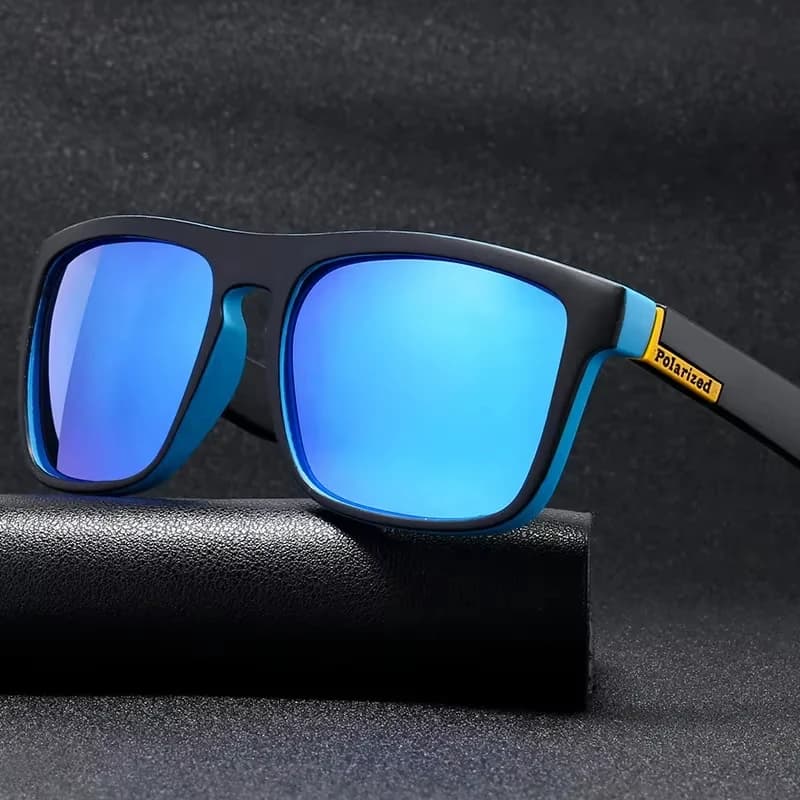 Lunettes de soleil polarisées de luxe carrées pour conduite, pêche et sports vintage UV