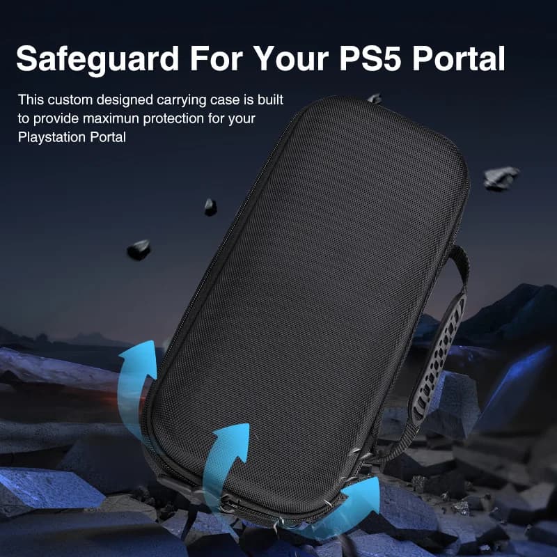 Étui de transport rigide EVA pour PS5 Portal - Protection maximale console portable Sony PlayStation