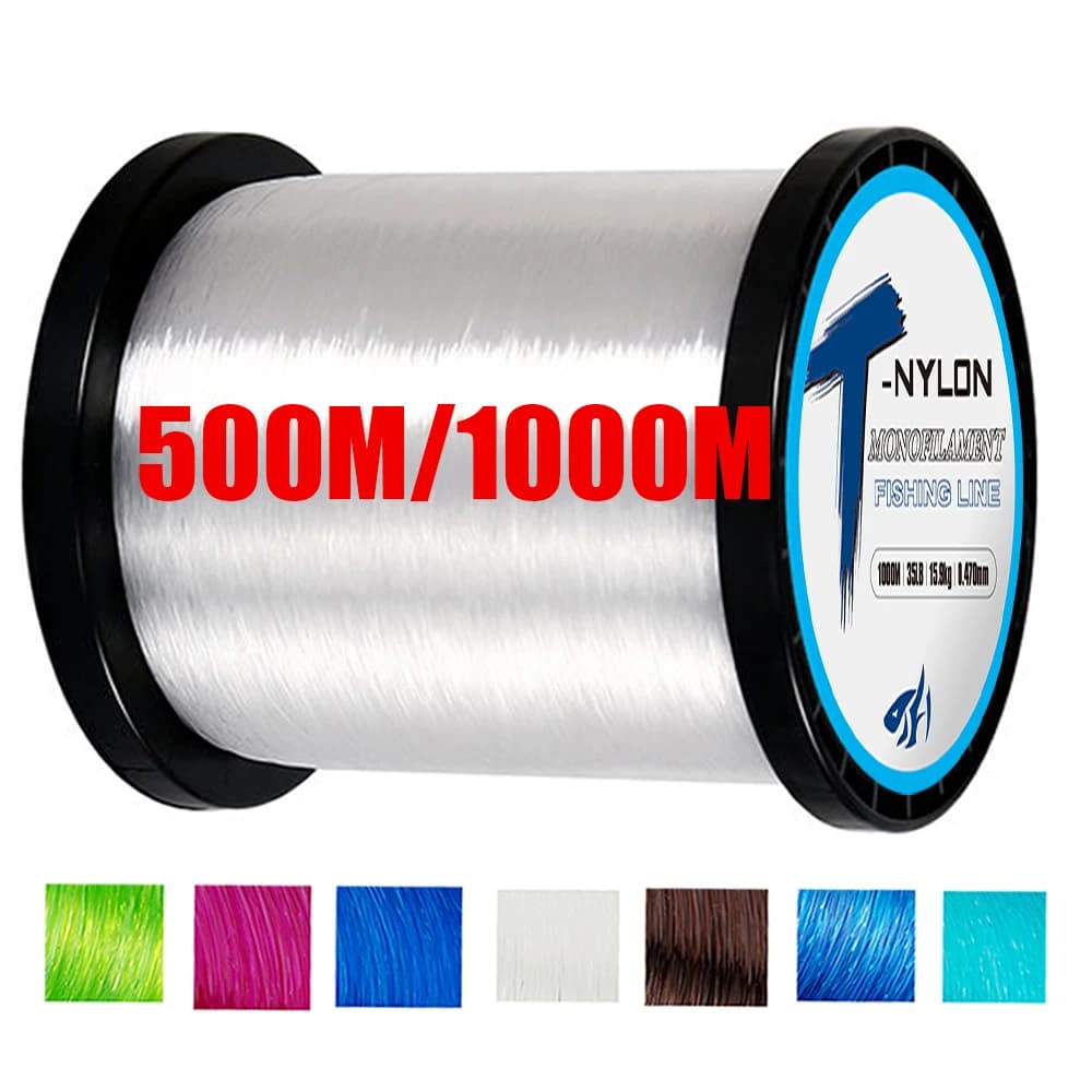 Ligne de pêche nylon 1000M résistance carpe fluorocarbone speckle pêche en eau douce