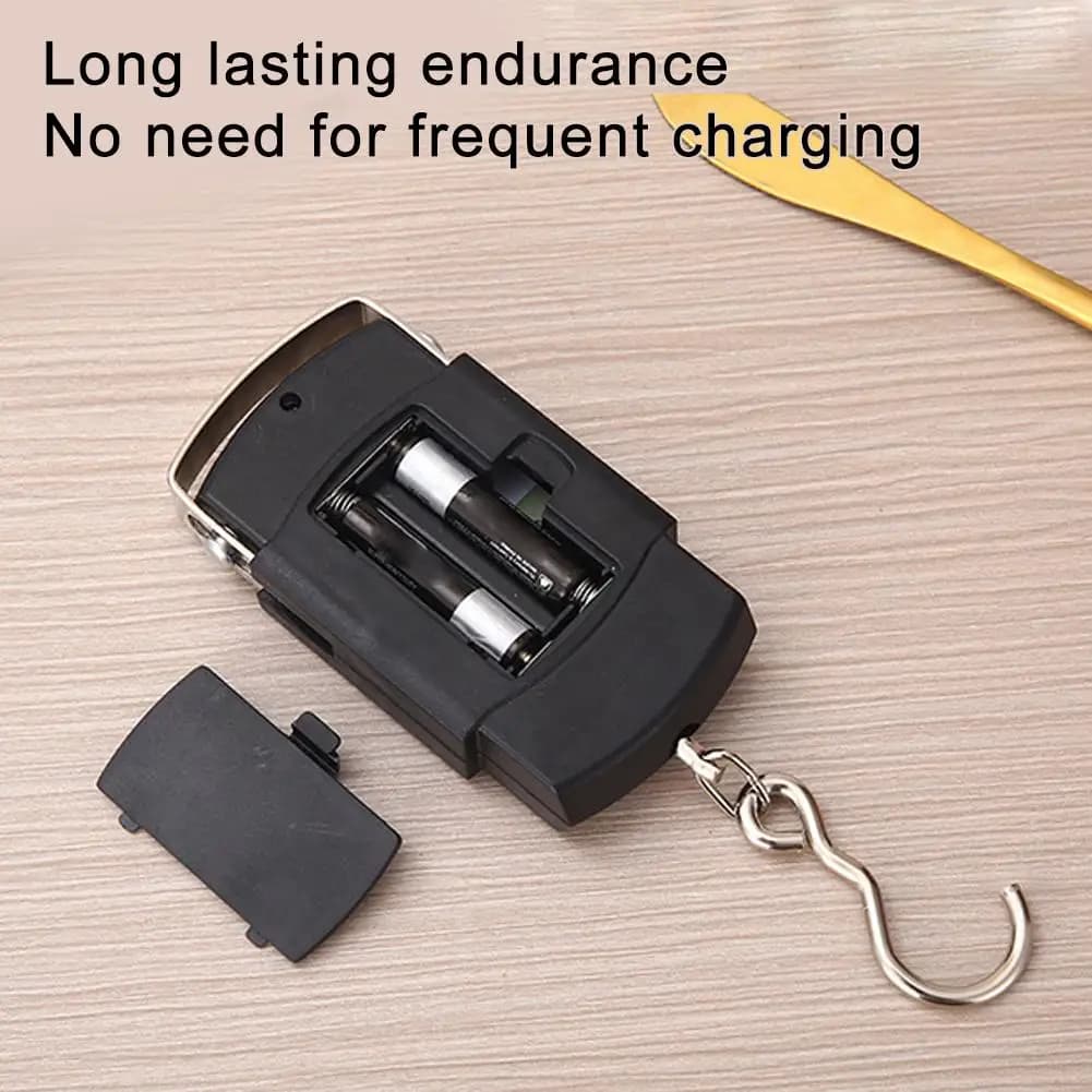 Mini balance électronique 50kg polyvalente - Pour pêche express, livraisons, cuisine et voyages légers
