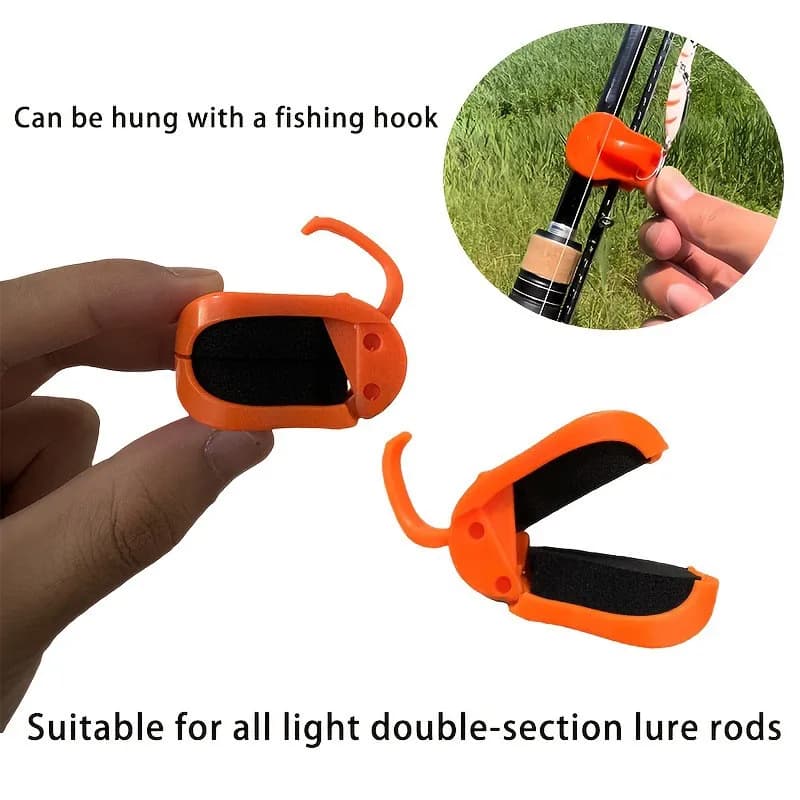Support canne à pêche anti-dérapant clips rapide 2/4/10 pièces accessoires pêche fixation canne