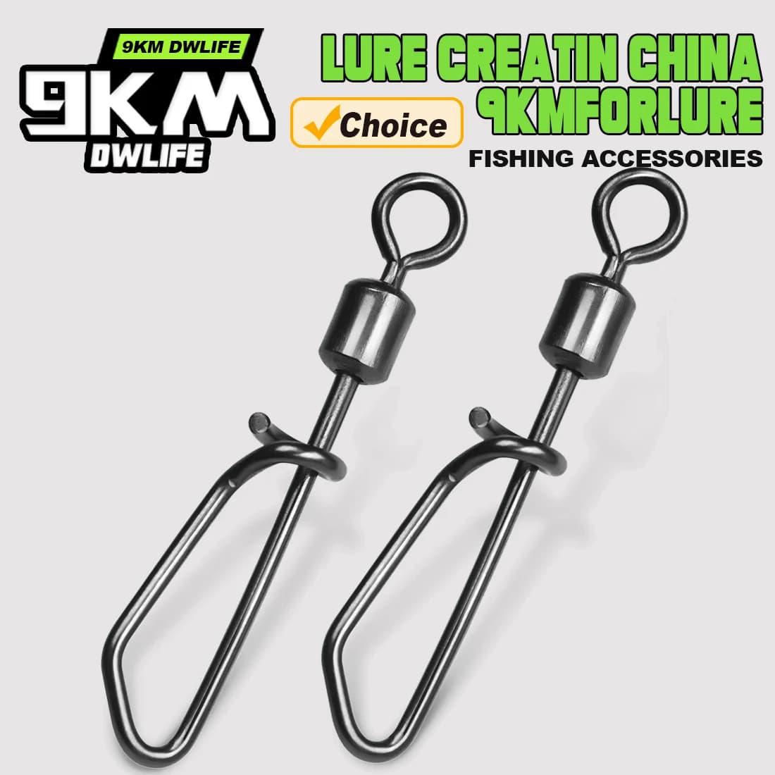 Émerillons mousquetons acier inoxydable 25-100 pièces - Pêche côtière et eau salée accessoires
