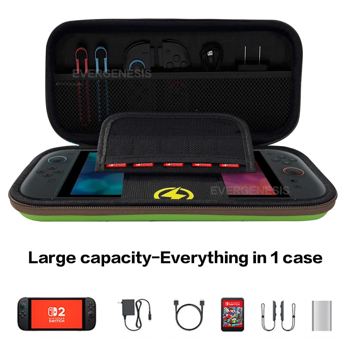 Étui de transport rigide portable pour Switch 2 - Sac de stockage anti-choc avec couverture PU