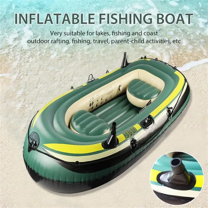 Bateau de pêche gonflable PVC pour adultes - Kayak sportif portable avec siège intégré