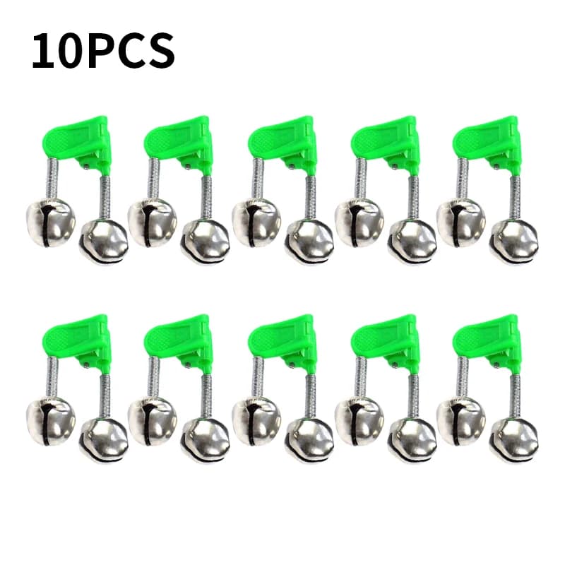 Lot de 5 ou 10 indicateurs de touches clipables - Alarme à clip et clochette verte ABS pour détecter les touches